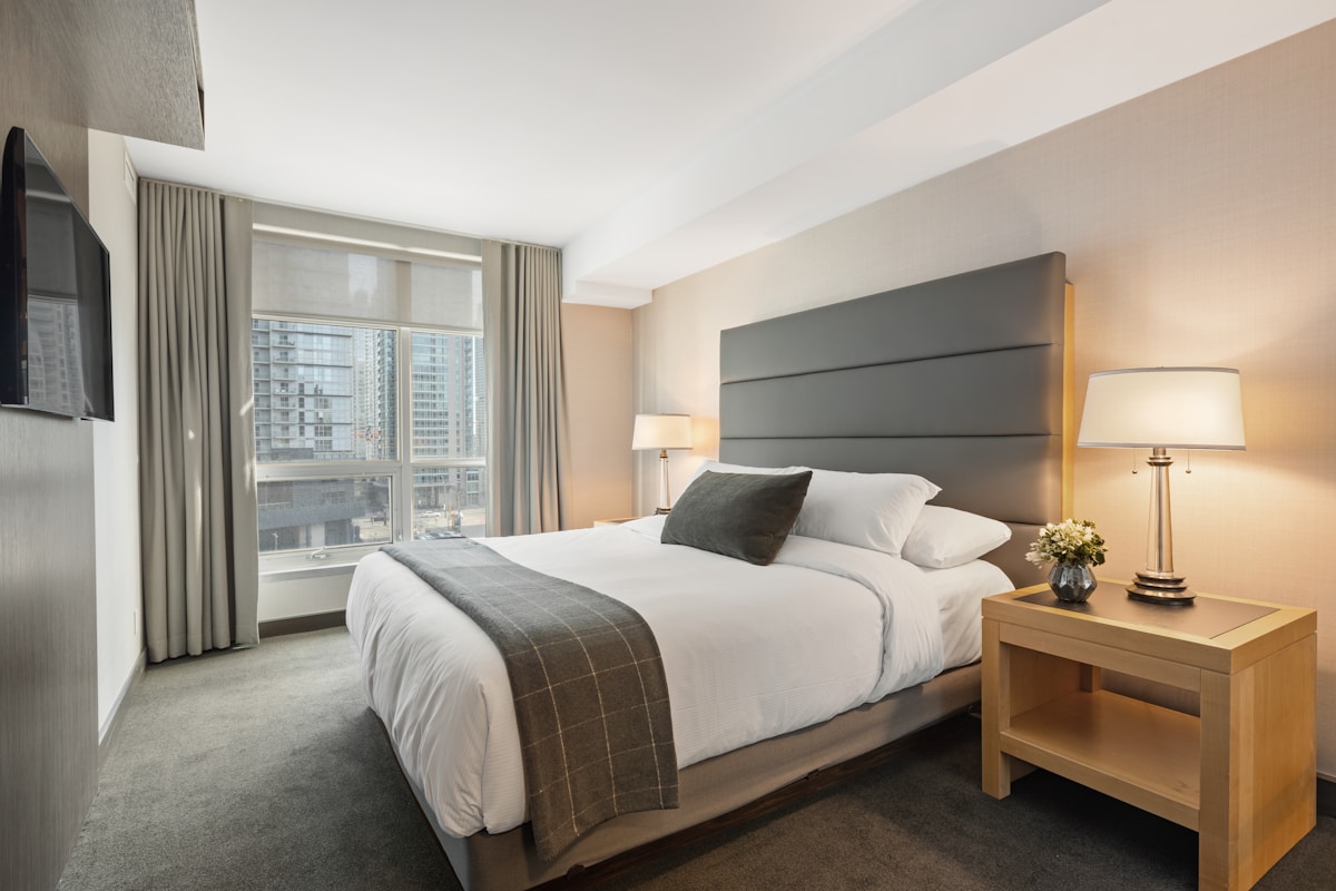 Premium fresh bedroom interior